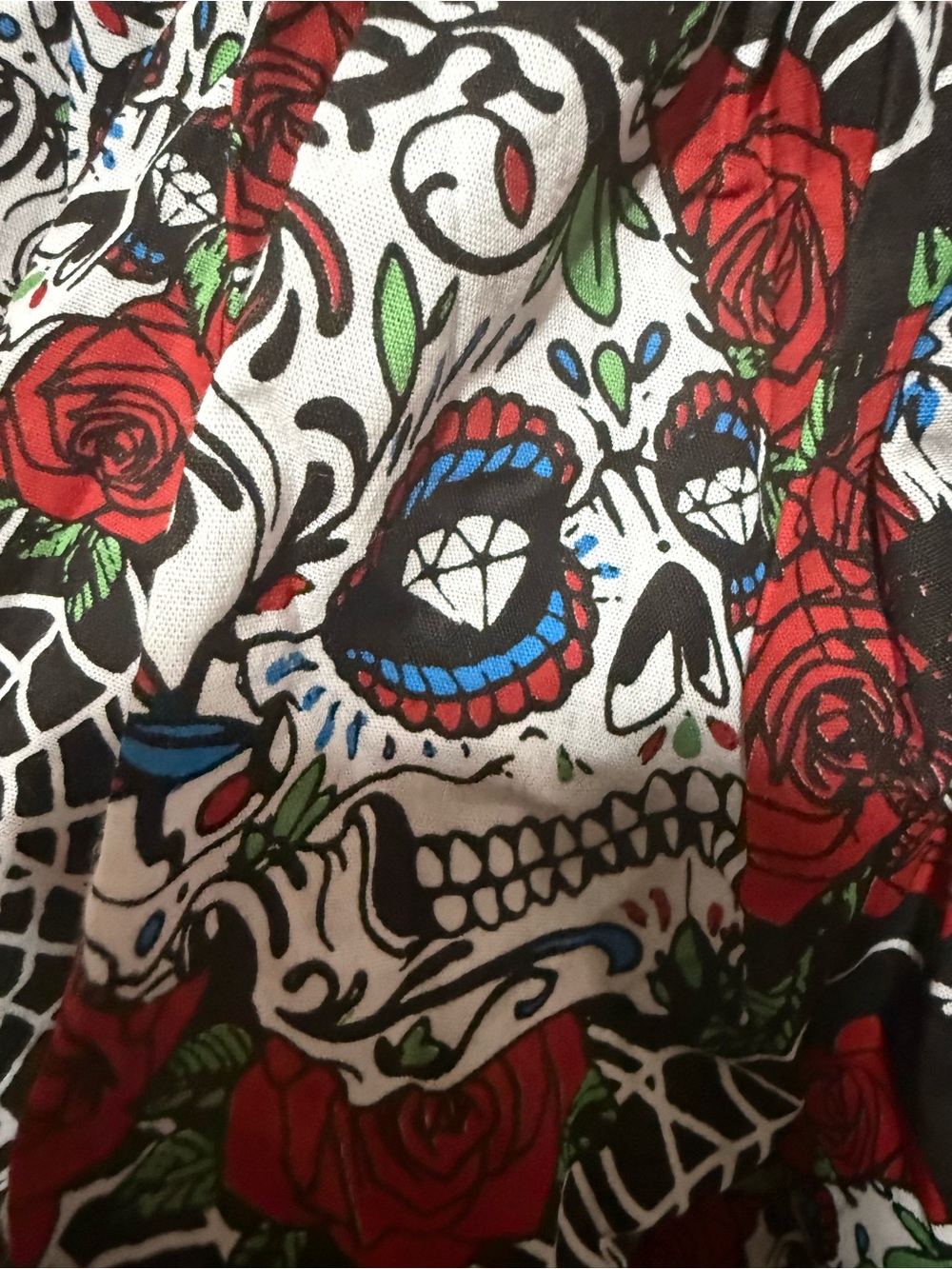 Hot Topic Black and Red Spiderweb Floral Mini Dress - Picture 9 of 13
